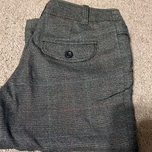 H&M Women's Gray Plaid Capris